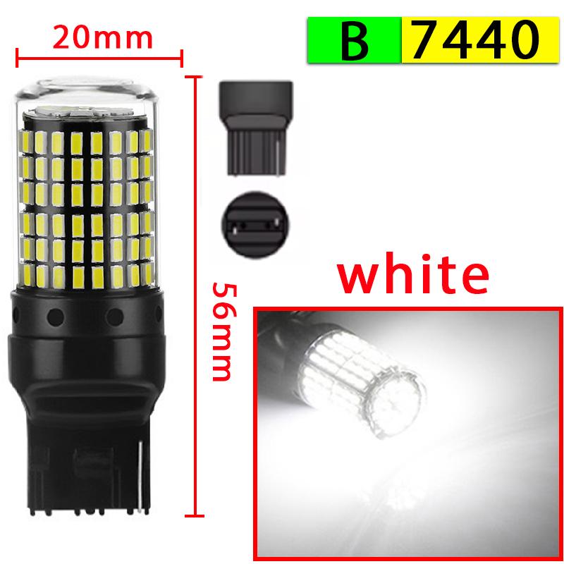 2pcs Led Lamp Turn Lamp Brake Lights Signal Lamp bau15s 1156 1157 BA15S T20 W21/5W 3157 3156 Bulbs 144smd LED Bulb Canbus Lamp