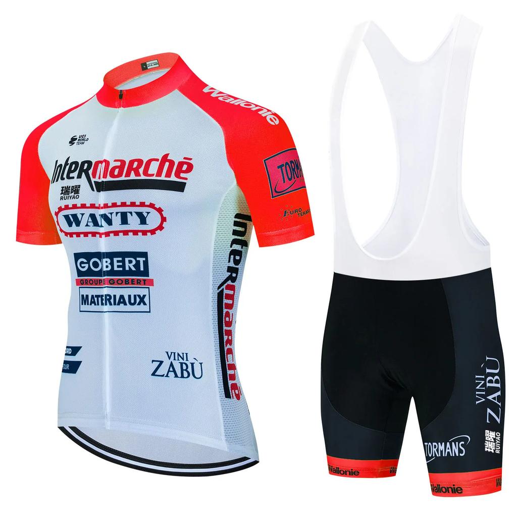 Tour De France Team Clothing Spring and Summer Men's Road Bike High Elastic Quick Drying Breathable Cycling Suit Bicycle Suit