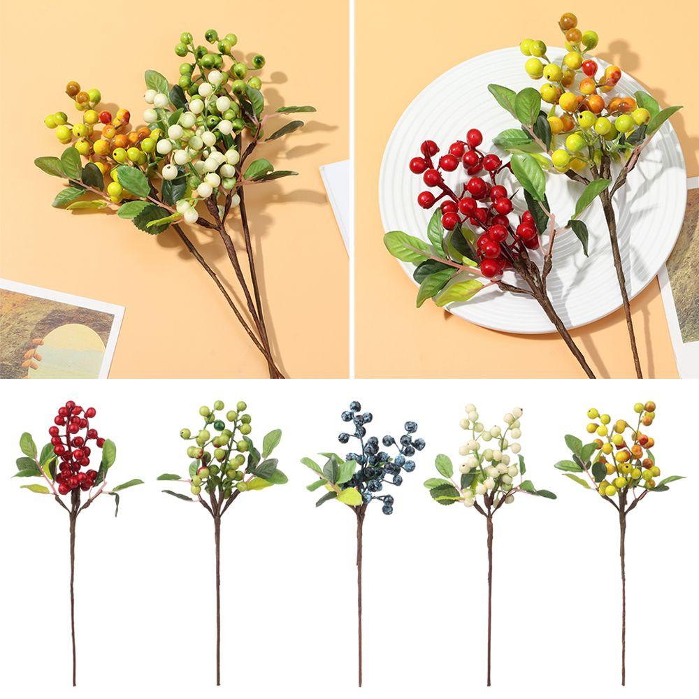 

Новые свадебные искусственные цветы, рождественские ягоды, искусственные украшения, пластиковые искусственные цветы