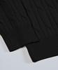 BIRBANTE Soft Washable Cable Round Knit - Black
