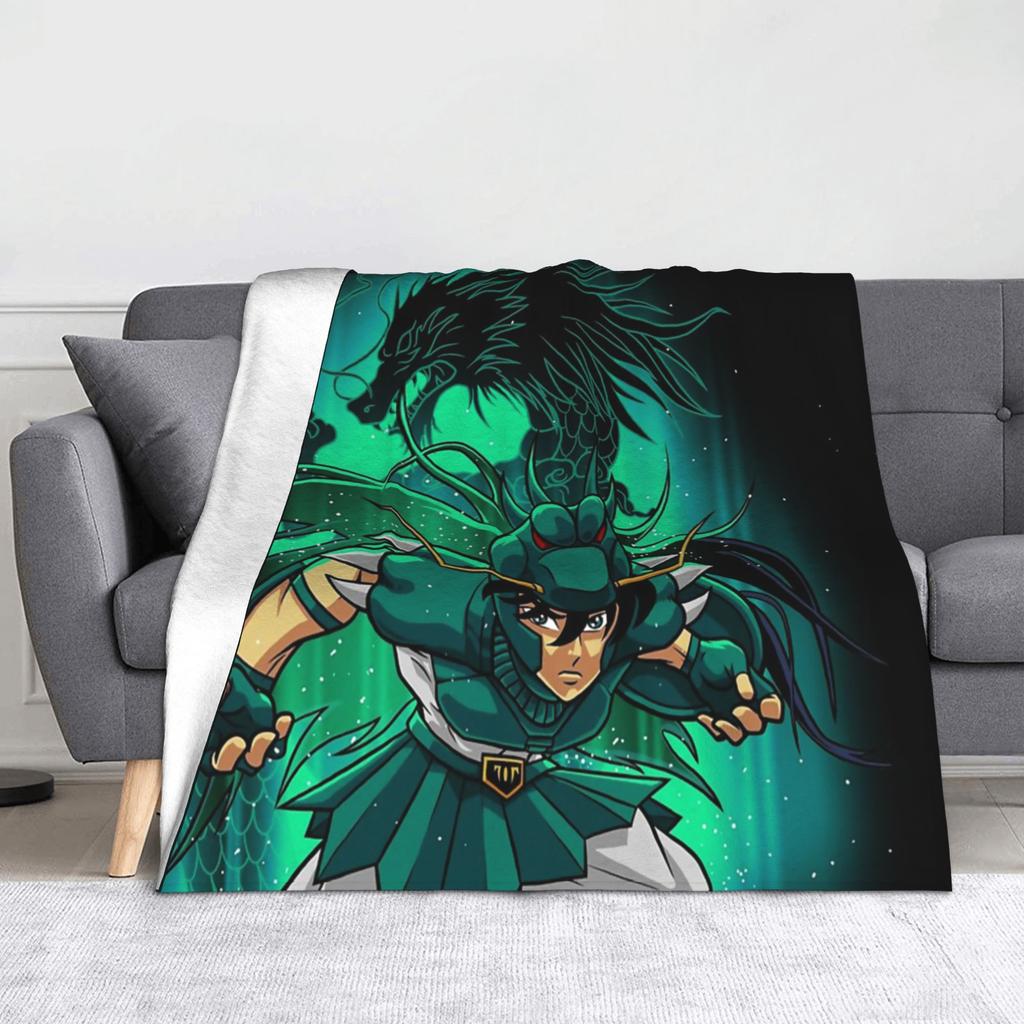 Saints Seiya Blankets Flannel Printed Breathable Super Soft Throw Blankets for Bed Travel Rug Piece