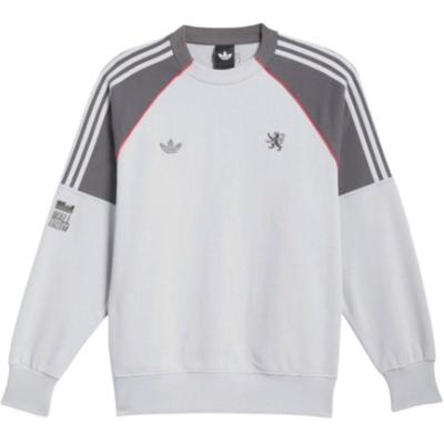 adidas Originals X Lyon Team Collaboration FW25 Sports Crew Neck Pullover Long Sleeve Sweatshirt Unisex Sweatshirt JY8383