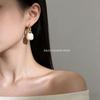 Spring French Retro Double-Sided Enamel Earrings - Versatile, Simple, and Stylish