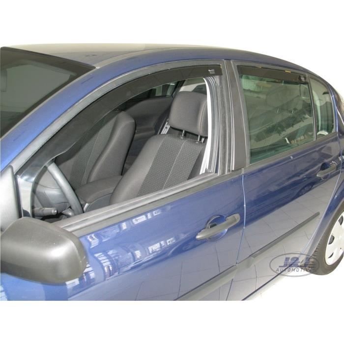 Déflecteurs d'air - J&J AUTOMOTIVE - Heko - Fumé - Renault Megane 2 - 2002-2008