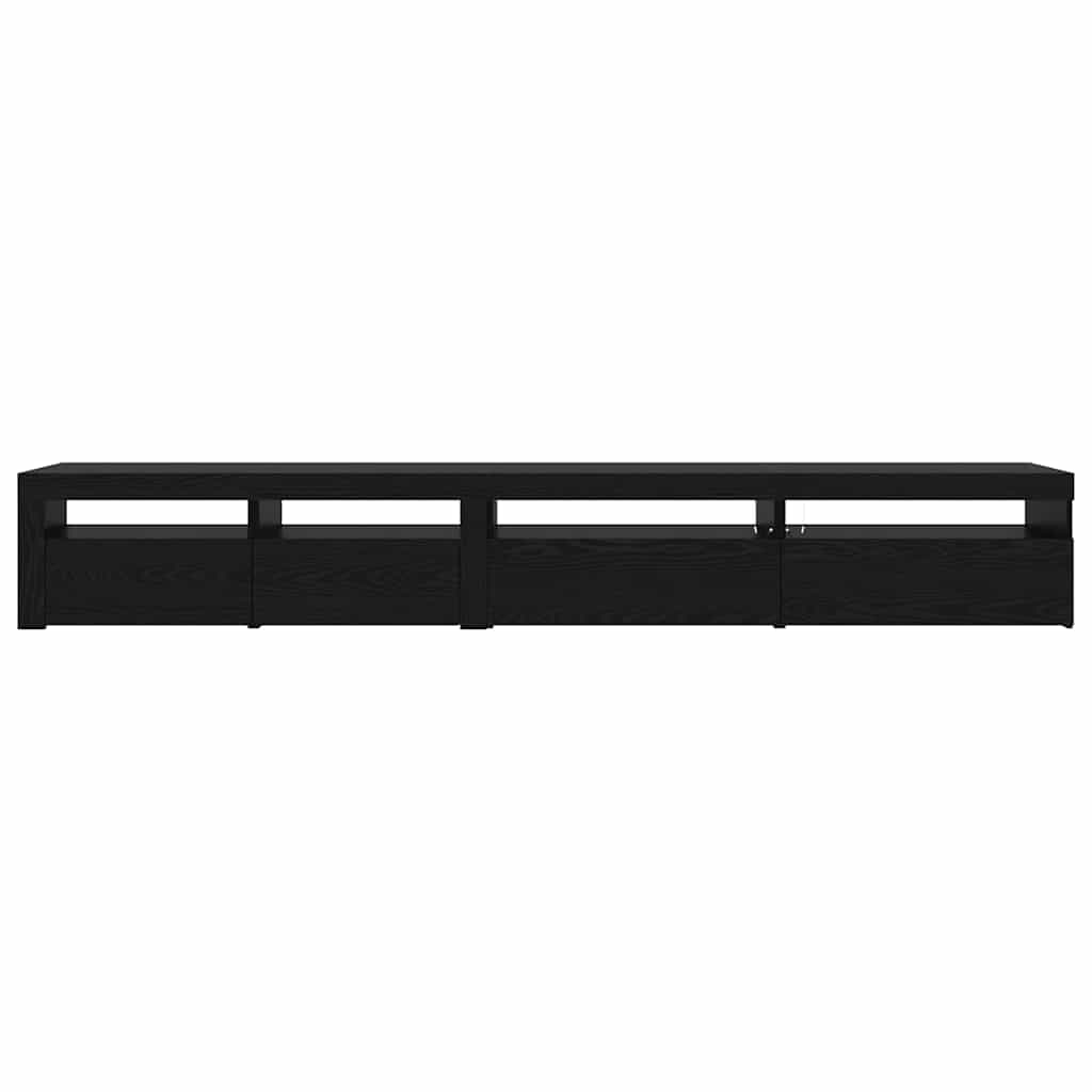 TV Cabinet Set 3 Pcs Black Oak Effect 270 X 35 X 40 Cm