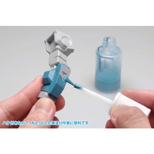 Wave Finish Products Series Plastic Bottle with Brush, Narrow Bottle/Small Brush, Painting Tool for Plastic Models, OF-087