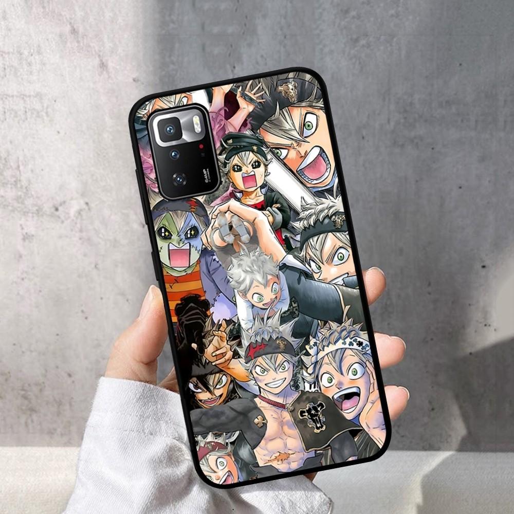 Black Clover Phone Case For Redmi Note 4 X 5 A 6 7 8 T 9 9S 10 11 11S 11Epro Poco M3 Pro