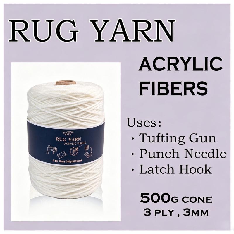 Long Time Use Tufting Yarn In Bright Color Great For Rugs And Decorative Textiles