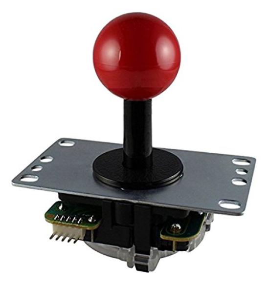 Sanwa Electronics PCB Type Joystick Lever, Red, JLF-TP-8YT-SK-R