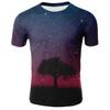 Modale Summer T Shirt For Youth With Digital Space Starry Sky 3d Print Casual Top