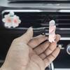 Peach Blossom Car Air Freshener Long-lasting Car Freshener Long-lasting Fragrance Flower Car Air Freshener Vent Clip for Women