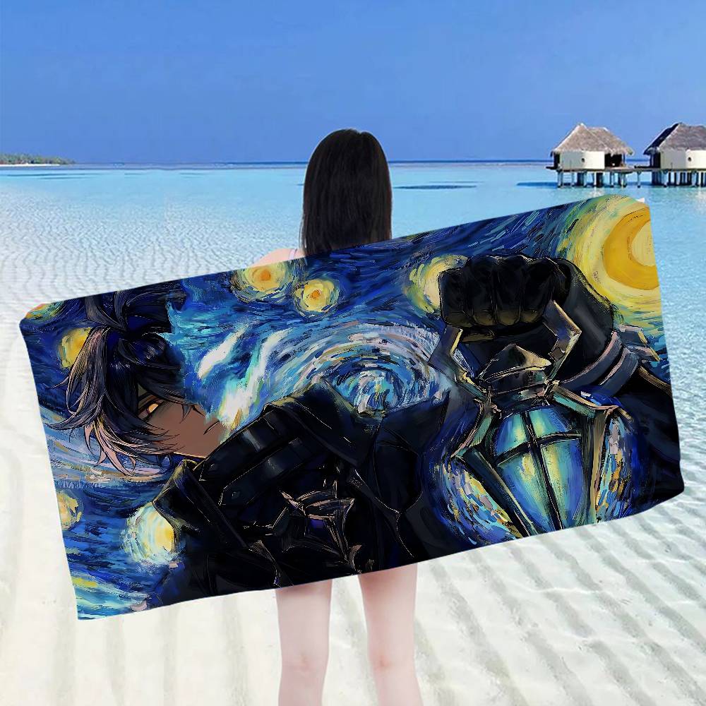 Genshin Impact Flins Big Microfiber Beach Towels Quick Dry Towel Sand Beach Towels Pool Towel for Travel Swim Pool Yoga