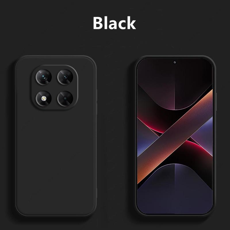 Pouzdro na telefon z tekutého silikonu pro Xiaomi Poco X7 Pro Kryt odolný proti nárazům Funda Zadní kryt pro Xiaomi Poco X7