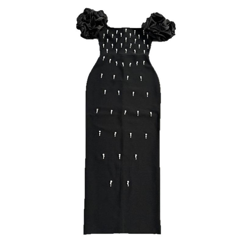 New temperament women's clothing sexy heavy industry drill hip bandage dress dress fashion high waist evening dress Africa