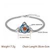 Zircon Accent Birthstone Bracelet Adjustable Chain Zodiac Signs Bracelet  Daily Wear