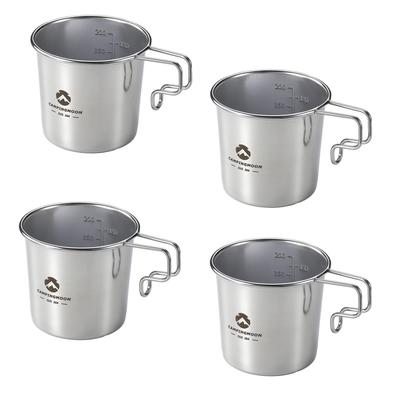 CAMPING MOON Solo Mug M Camping Mugs, 4-Piece Set, 210ml, SOLO MUG S-190-4P