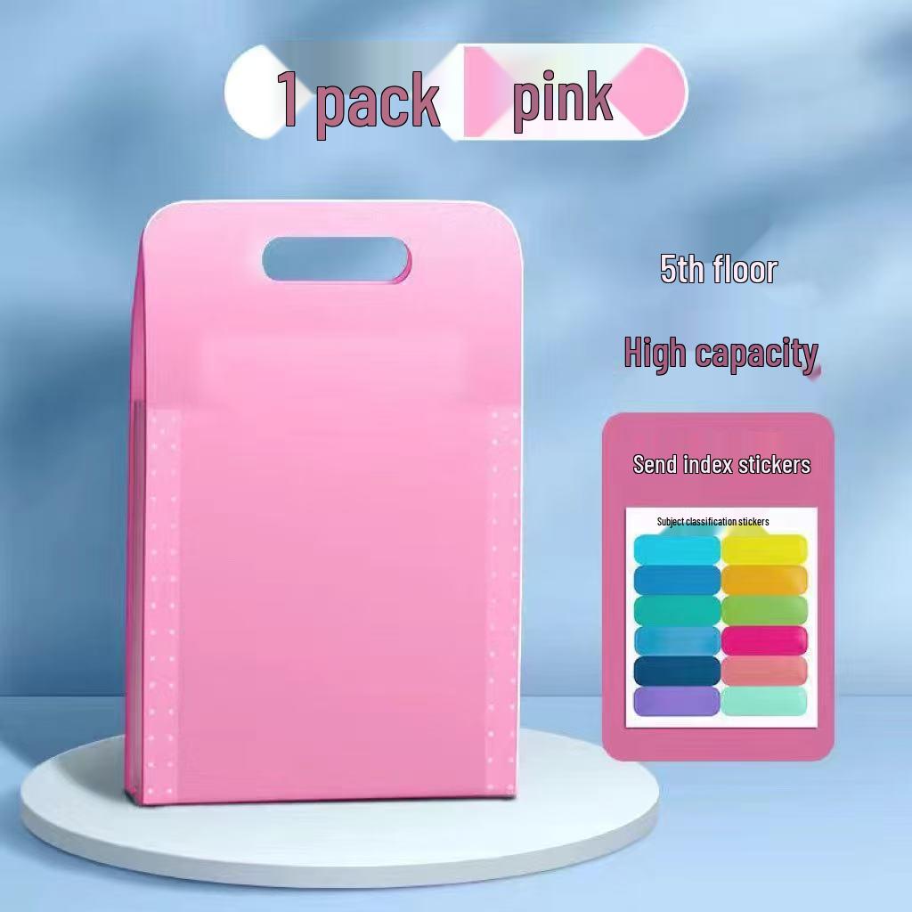 

13-Layer Accordion Folder: Durable Portable Test Paper & Clip Storage for Students 13-layer