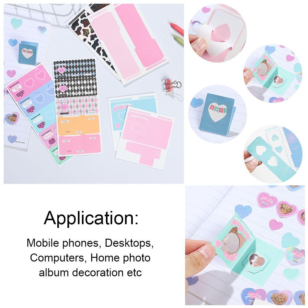 

DIY Форма сердца Декоративные наклейки Наклейки для фоторамки Канцелярские принадлежности Наклейка для альбома для вырезок