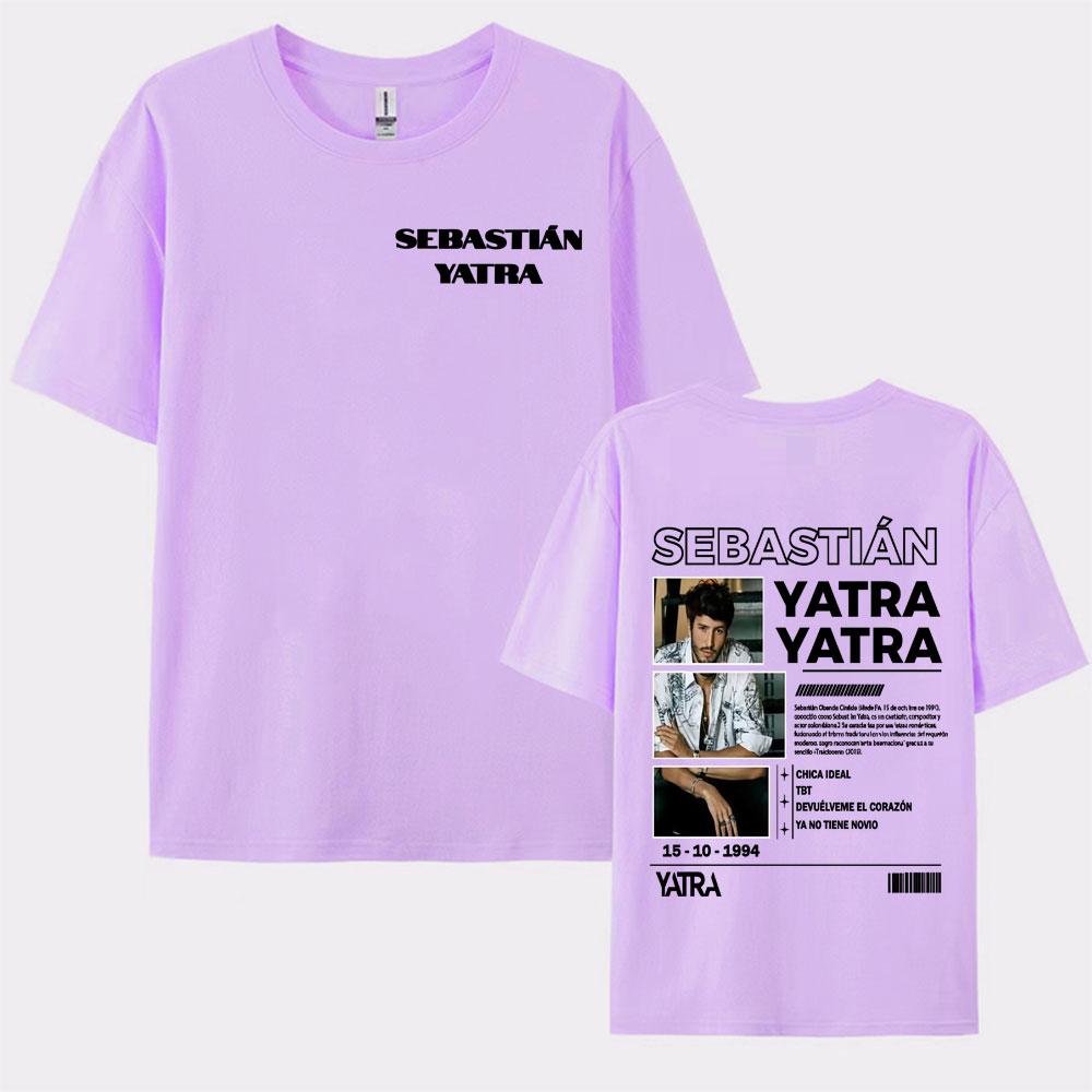 Singer SEBASTIAN YATRA Milagro 2025 Graphics Tshirts for Men Vintage Casual Comfort ONeck T Shirt Fashion Short Sleeve Tshirt