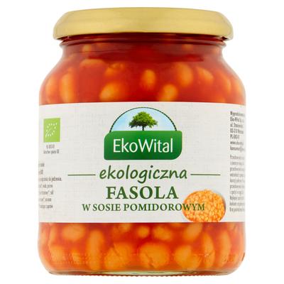 EkoWital Organic White Beans In Tomato Sauce 360 G
