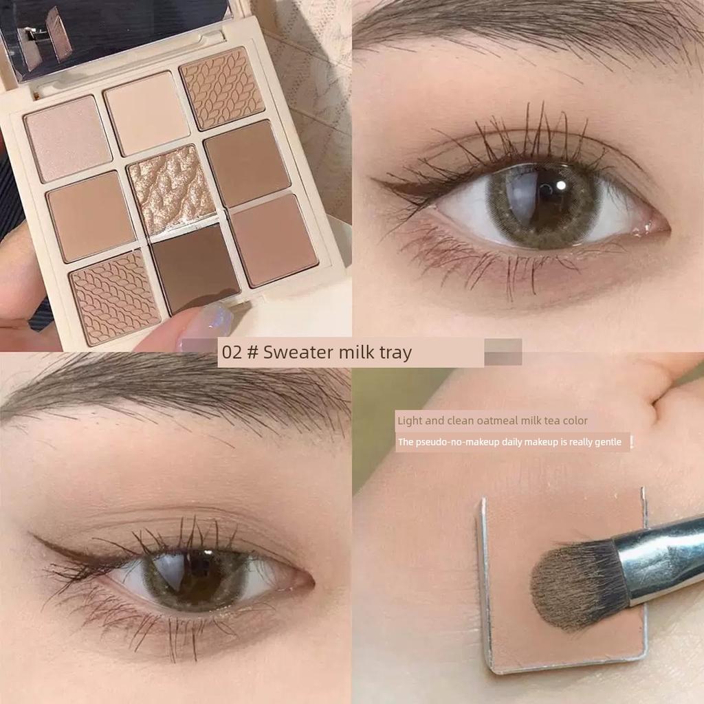 Earth Color Eye Shadow Plate Novice Low Saturation Matte Daily Makeup Lasting Not Easy Makeup Cheap 2024 New Arrival
