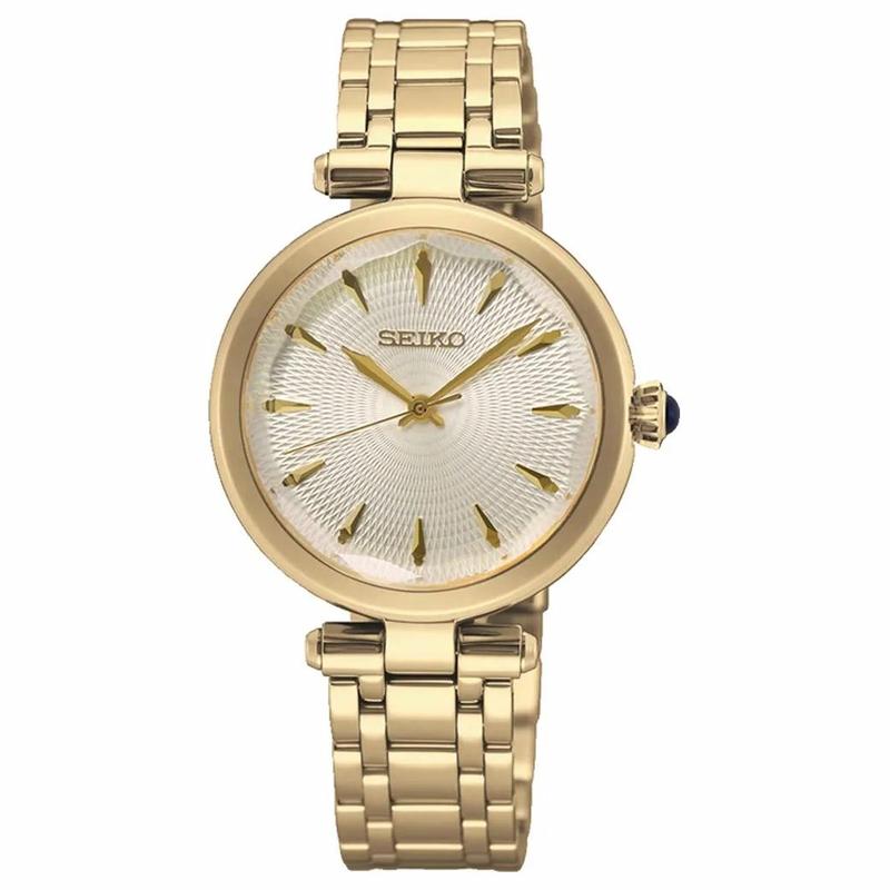 

SEIKO 50 meters waterproof, casual and versatile, Quartz, Steel Strap, , women s watch, white dial SRZ554P1