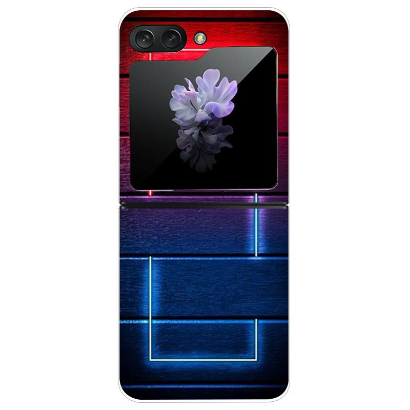 For Samsung Galaxy Z Flip 5 5G Case Cute Transparent PC Hard Case Back Cover For Samsung ZFlip5 Z Flip 5 Phone Coque Flip 5 Capa