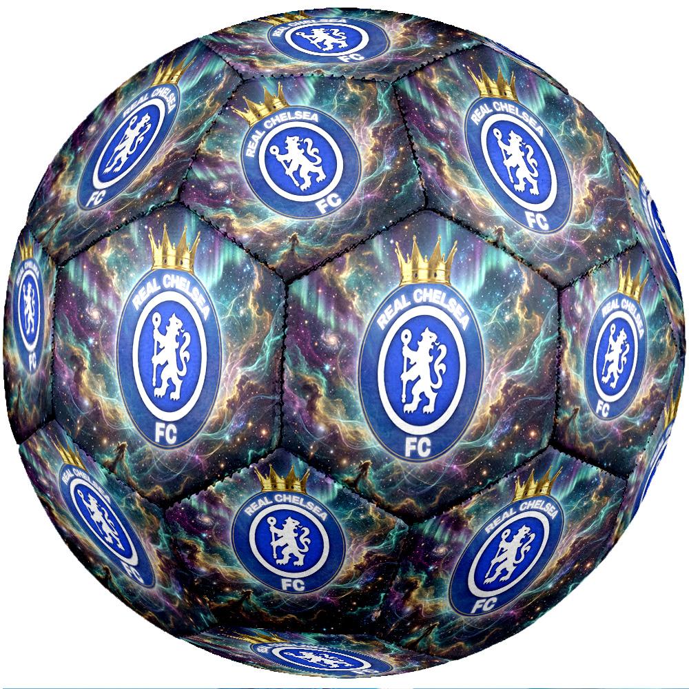 Chelsea FC Thema Fußball Ball Größe 5 Fußball Ball Weiche Haptik Professioneller Trainingsfußball für Outdoor-Sportarten