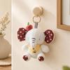 13Cm Elephant Plush Pendant Stuffed Cute Colorful Eli Yellow Green White Pink Zoo Animal Kawaii Keyring Decor For Bag Gift
