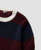 Pilpeu Striped Loop Knit 21(Deep Red)