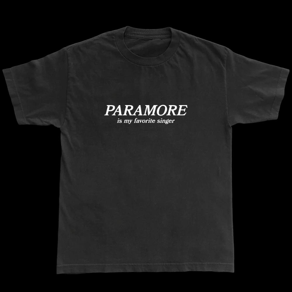 

2025 Рок-гурт Paramore Вінтажна футболка з альбомом Чоловіча Жіноча Вінтажна з коротким рукавом Унісекс Бавовняні Топи Вуличний одяг Оверсайз Вільна Повсякденна M