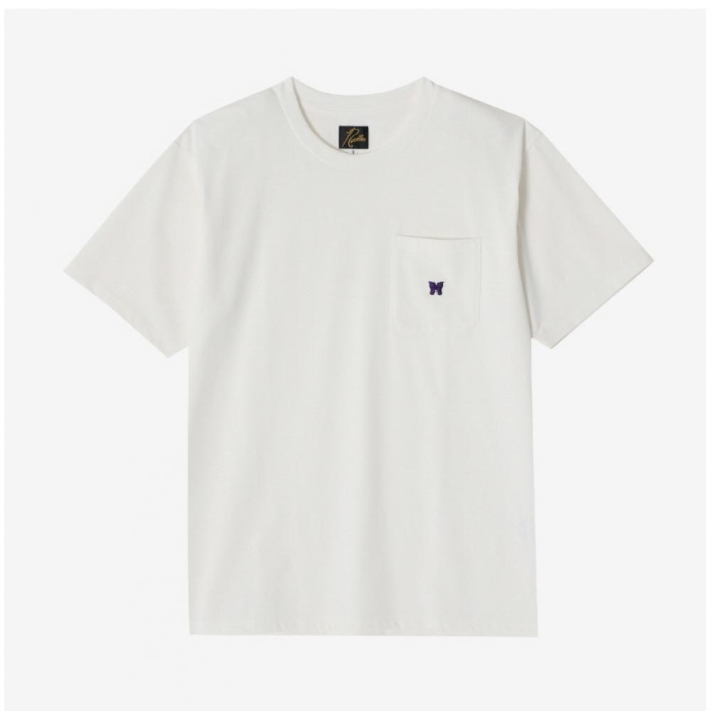 Nadeln Ot262 A Weißes Poly-Jersey Herren Kurzarm T-Shirt