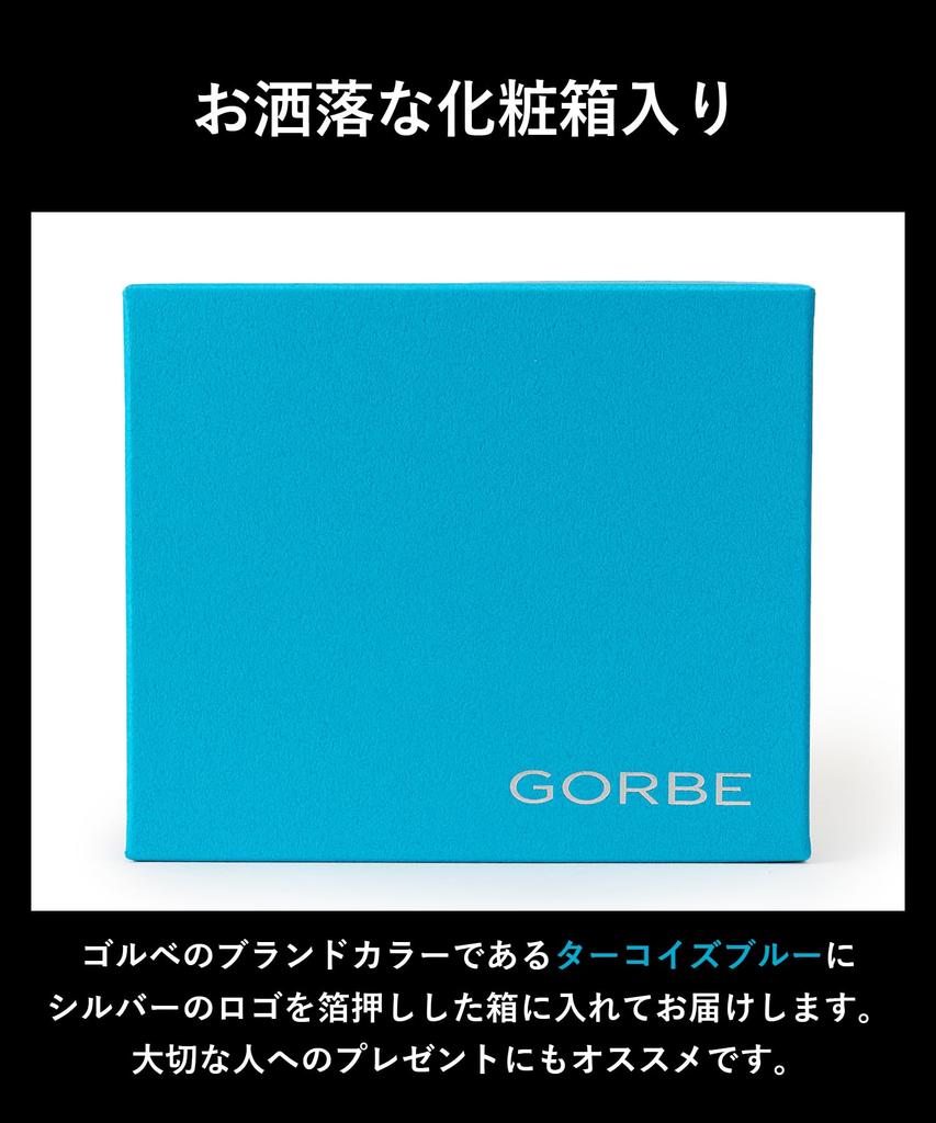 Golbe Italian Leather Wallet with Colored Edges and Personalized Name Men's (Black)