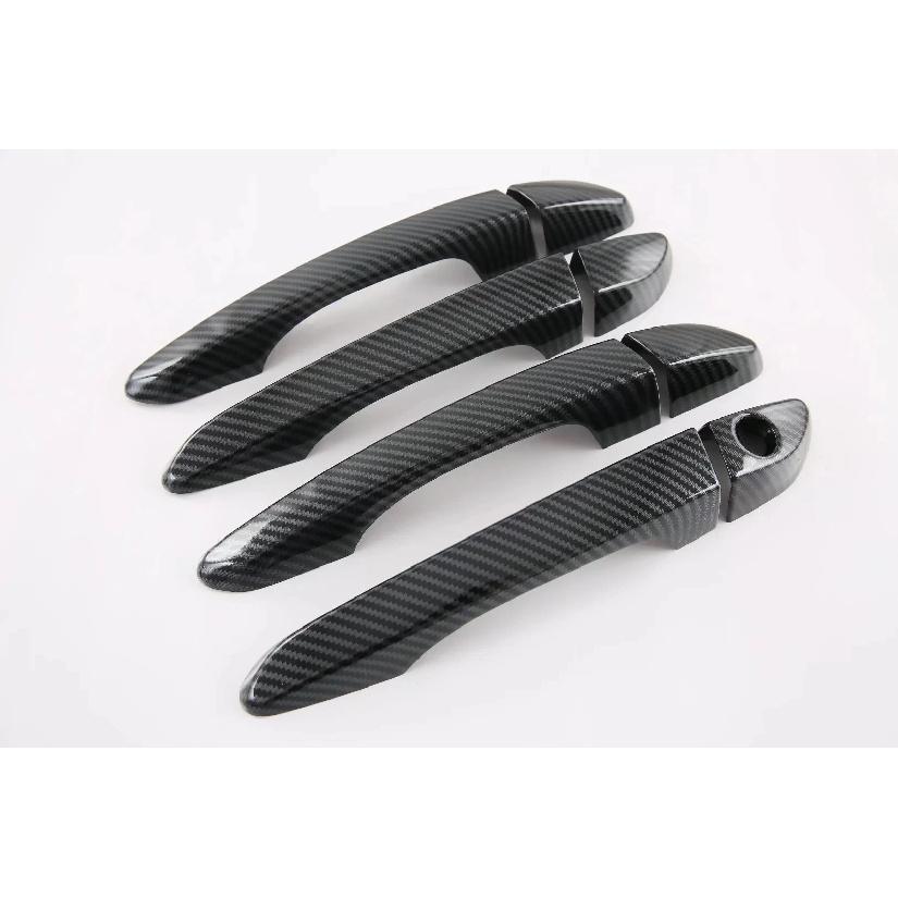 For Hyundai Tucson LHD 2015 2016 2017 2018   ABS Chrome Glossy Black Auto Door Handle Cover Trim Car Styling Accessories