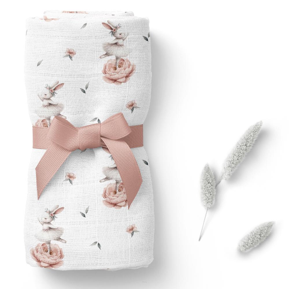 Bamboo diaper 75x75 (bunnies)