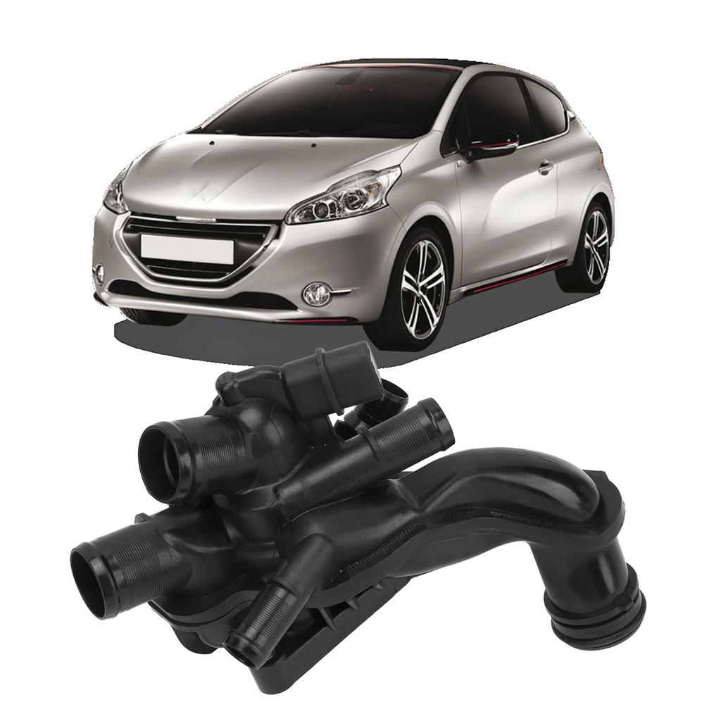 Engine Coolant Thermostat Housing with Sensor 1336.CC Replacement for Peugeot 207 208 508 3008 5008 308 Partner RCZ