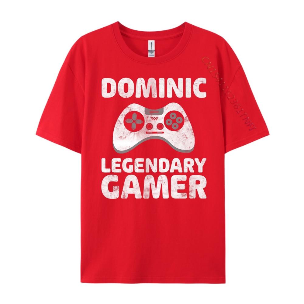 Personalized Legendary Gamer Dominic Name Video Gamer Oversized T Shirt Men T Shirt Men Mother s Day S