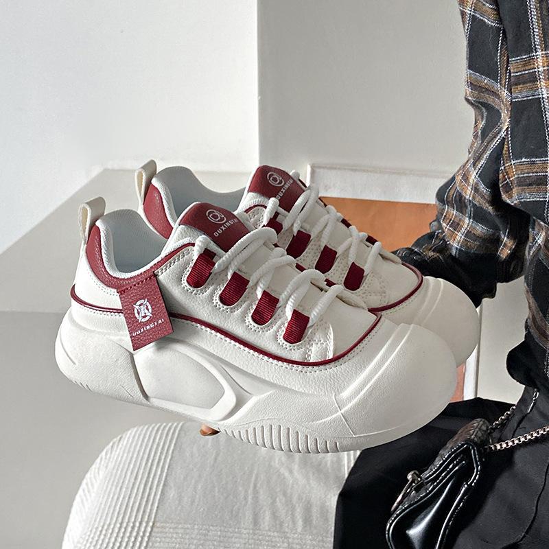 Little White Shoes Women's Shoes Spring New Student Ins Trendy Versatile Platform Spring and Autumn Casual Shoes