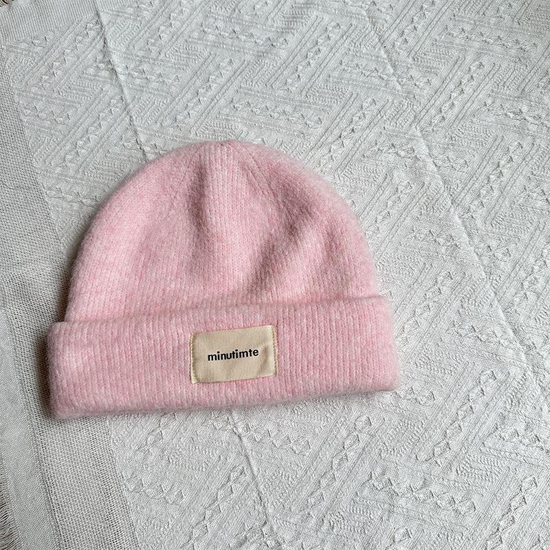 

Knitted Hat Women s Fashionable and Versatile Outdoor Warm Woolen Hat Showing Face Small Loose Pullover Hat One size