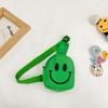Children's bag smiley face messenger bag new nylon trend boy breast bag kindergarten baby girl backpack