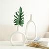 White Decor Home Vase Ceramic Vases Room Decoration Flower Arrangement Container Nordic Desktop Art Flower Pot Decoration
