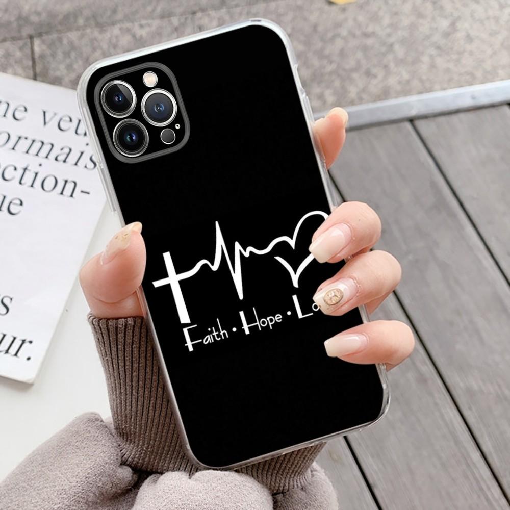 Verse of The Christian Bible Jesus Phone Case Silicone Soft for iphone 15 14 13 12 11 Pro Mini XS MAX 8 7 6 Plus X XS XR Cover iPhone 12pro max