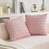 Pillow Cover Heartshaped Solid Color Plush Pillowcase Car Sofa Cushion Bedroom