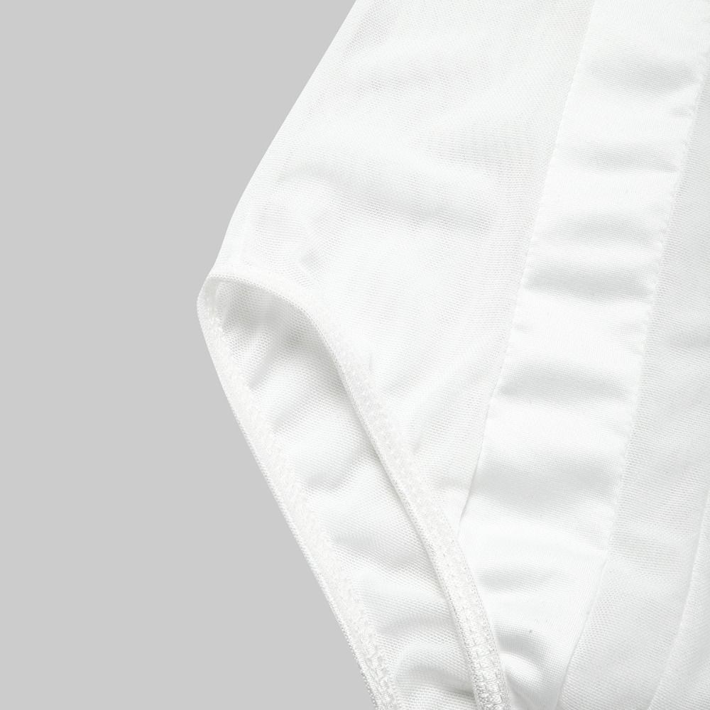 Transparent Camisole Jumpsuits Sleeveless Mesh Bodysuit Women Fashion Deep V Jumpsuits  Girl