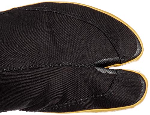 Moonstar Men's/Women's Lightweight Tabi Socks, 10-Piece A (10-Piece Seam), Durable Tabi Socks, 12-Piece A (12-Piece Seam), Black, 23 Cm, 2E