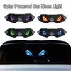 Dynamic Display Solar LED Devil Eyes Car Lights Warning Flashing Signal Indicator  Windshield