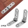 2/6pcs Durable Metal Foldable Hinges High Load Capacity for Woodworking and Furniture