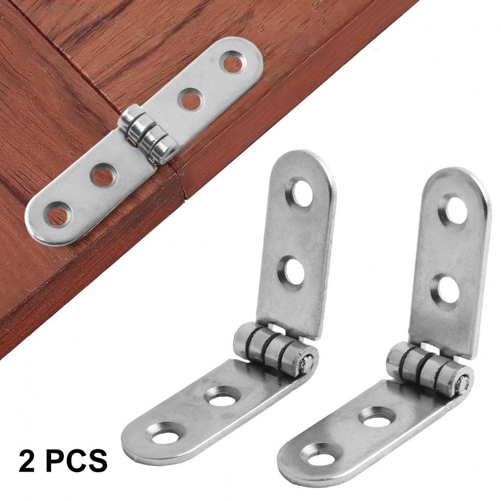 2/6pcs Durable Metal Foldable Hinges High Load Capacity for Woodworking and Furniture