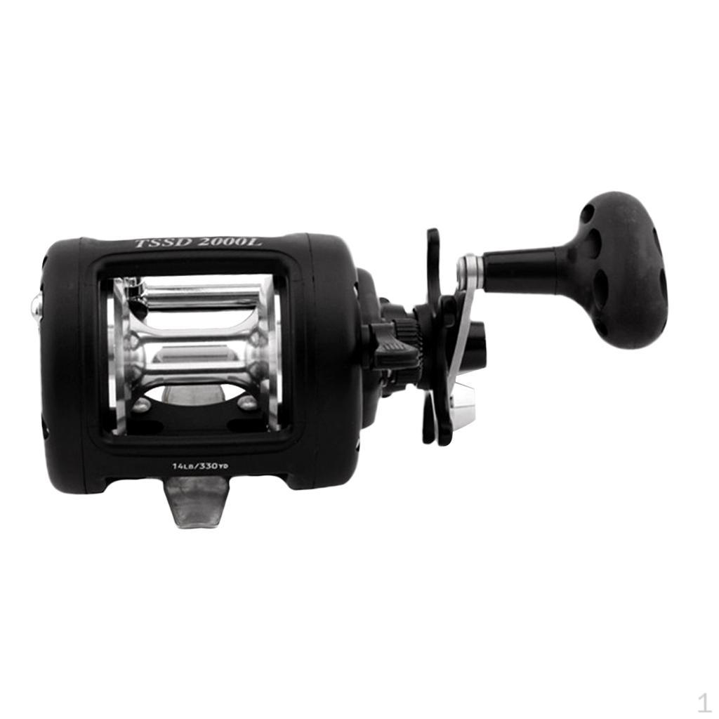 3+1BB Trolling Fishing Reel Anti-corrosion Saltwater Freshwater Baitcasting