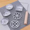 1 Set Cake Printing Pastry Mold Biscuit Dessert Maker Waffle Model Set Baking Accessories DIY Decorating Cake Tool
